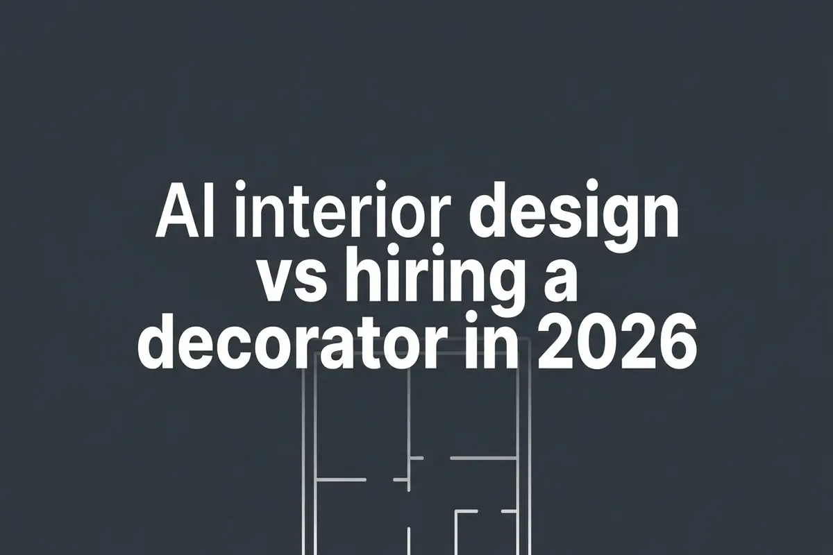 AI interior design vs hiring a decorator in 2026