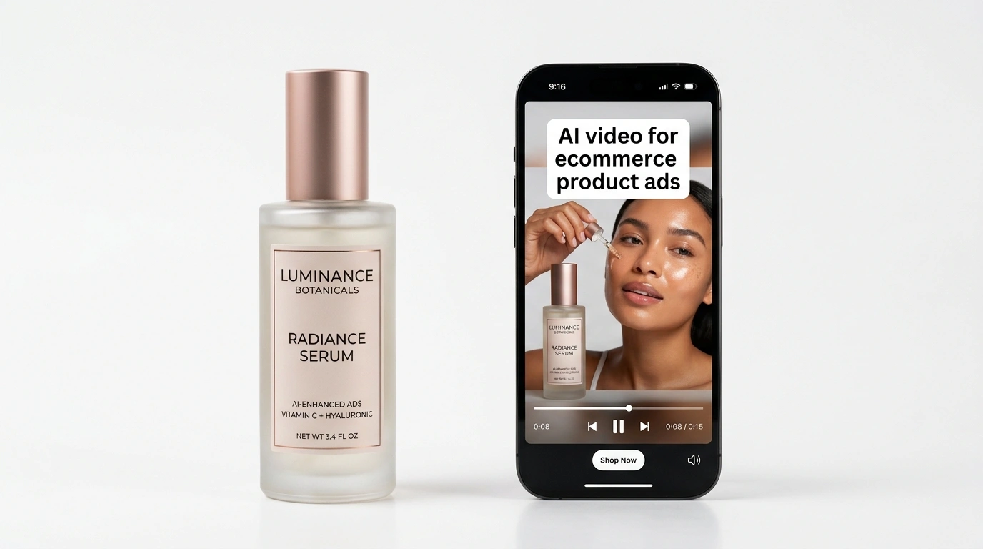 AI video for ecommerce product ads on Meta TikTok and Shopify