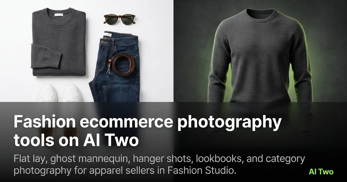 Fashion ecommerce photography tools on AI Two