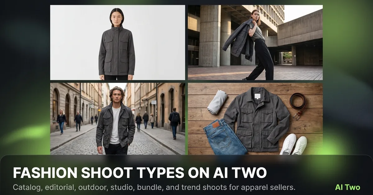 Fashion shoot types on AI Two