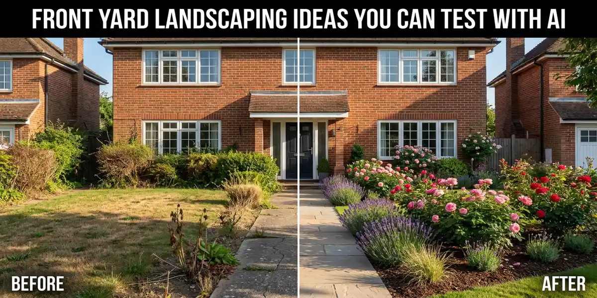 Front yard landscaping ideas you can test with AI before you dig