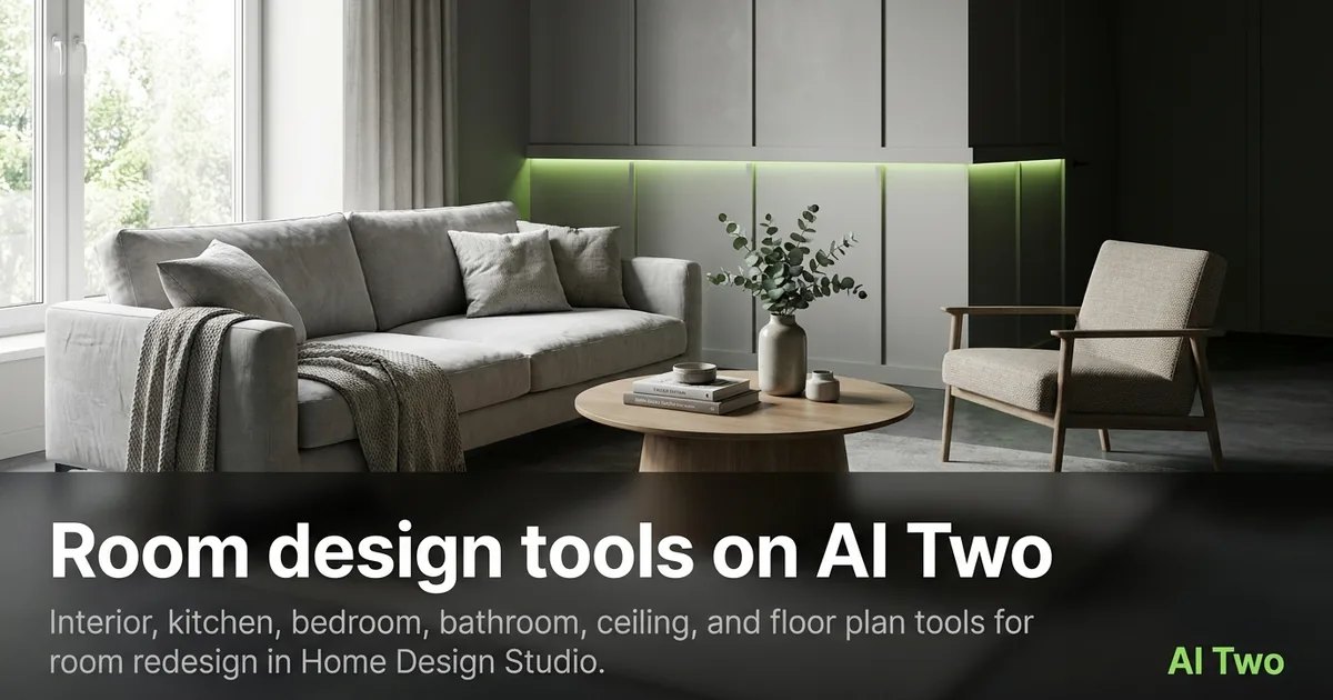Room design tools on AI Two