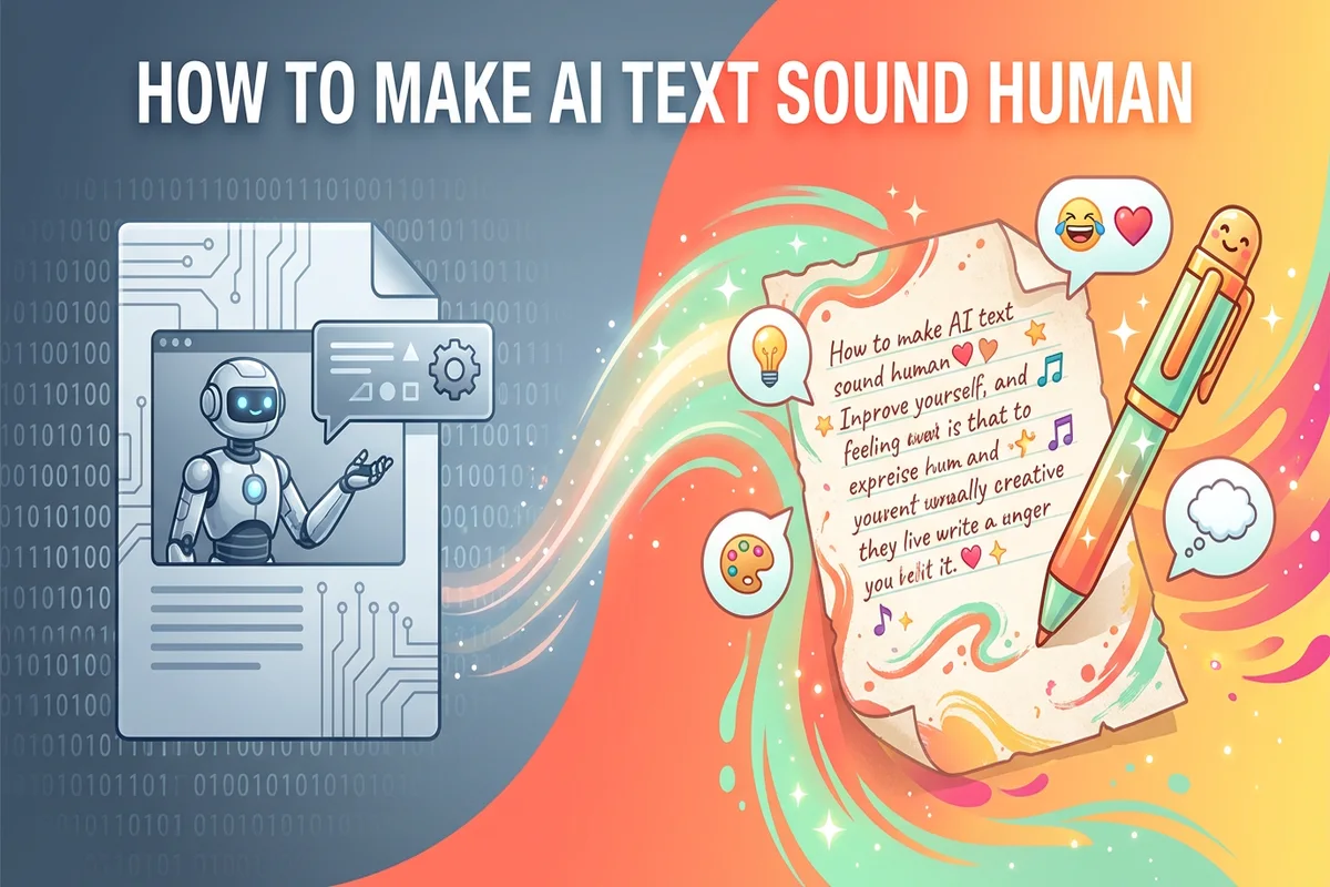 How to make AI text sound human