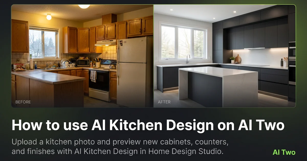 How to use AI Kitchen Design on AI Two