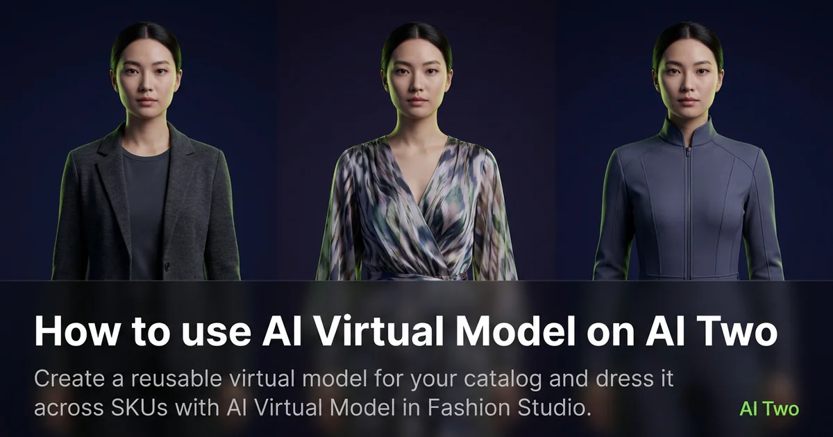 How to use AI Virtual Model on AI Two