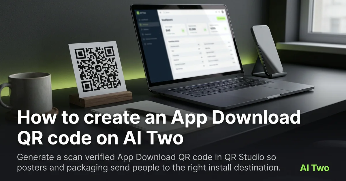 How to create an App Download QR code on AI Two