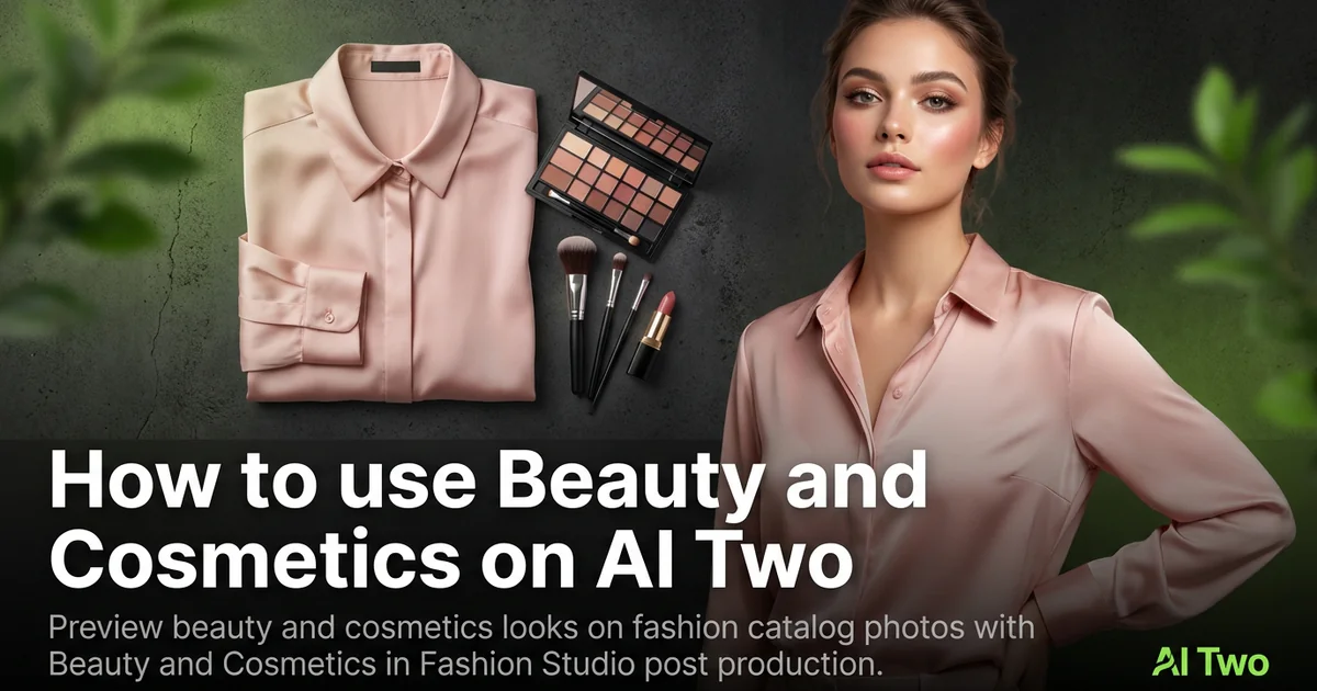 How to use Beauty and Cosmetics on AI Two