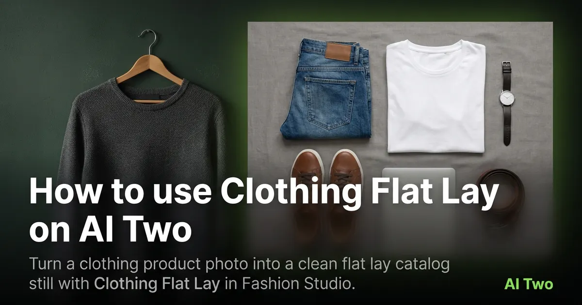 How to use Clothing Flat Lay on AI Two