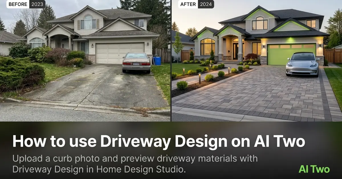 How to use Driveway Design on AI Two