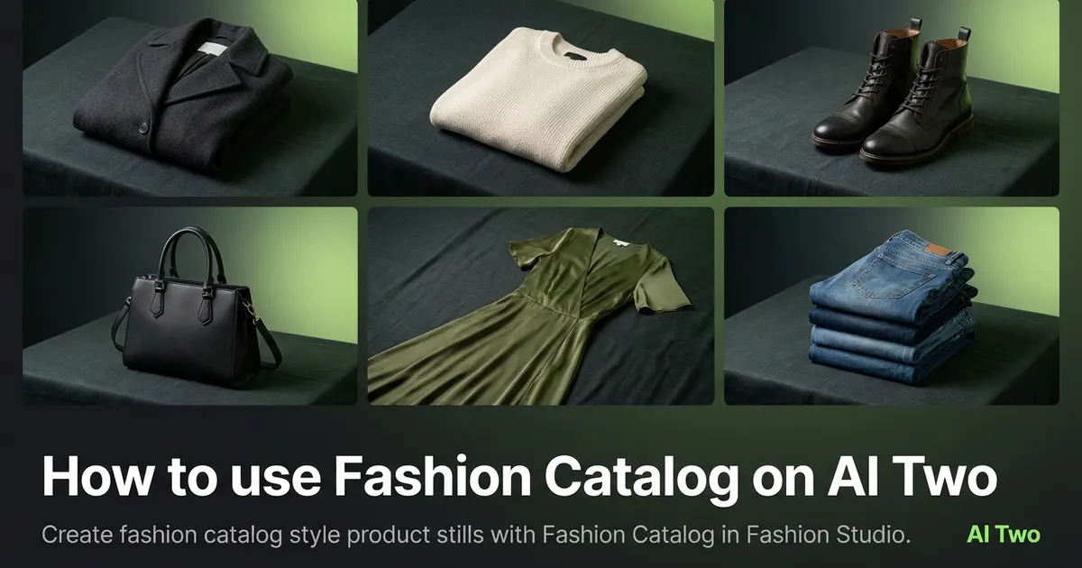 How to use Fashion Catalog on AI Two
