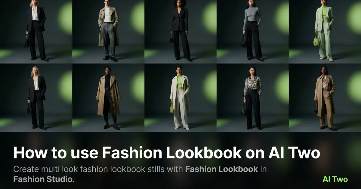 How to use Fashion Lookbook on AI Two