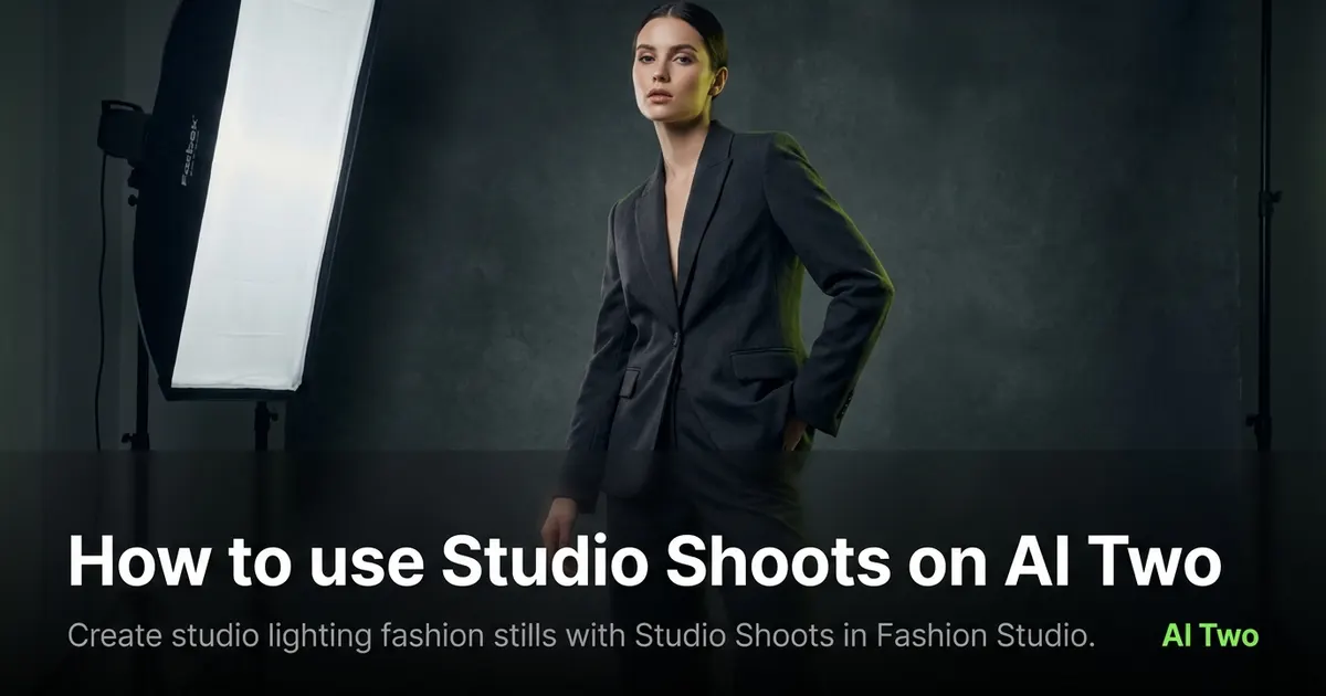 How to use Studio Shoots on AI Two