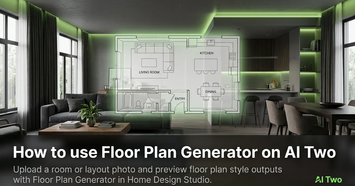 How to use Floor Plan Generator on AI Two