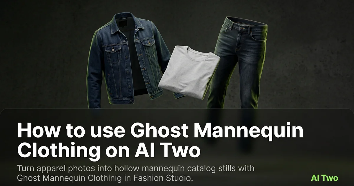 How to use Ghost Mannequin Clothing on AI Two