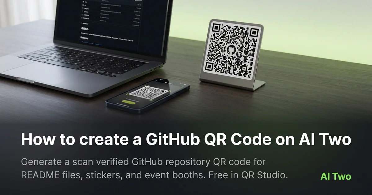 How to create a GitHub QR Code on AI Two