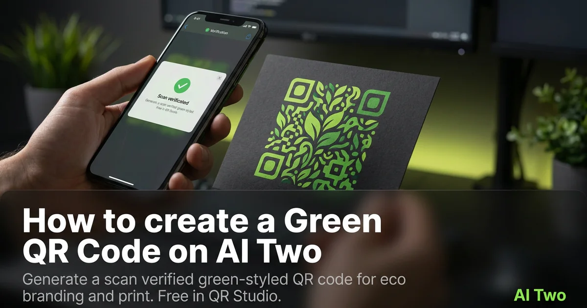 How to create a Green QR Code on AI Two