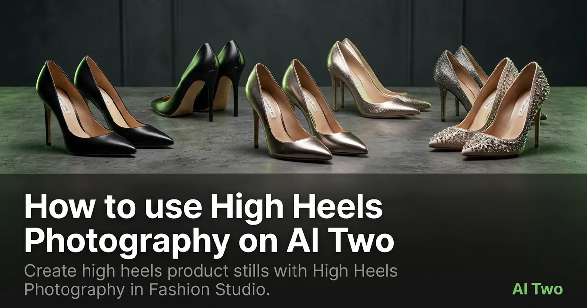 How to use High Heels Photography on AI Two