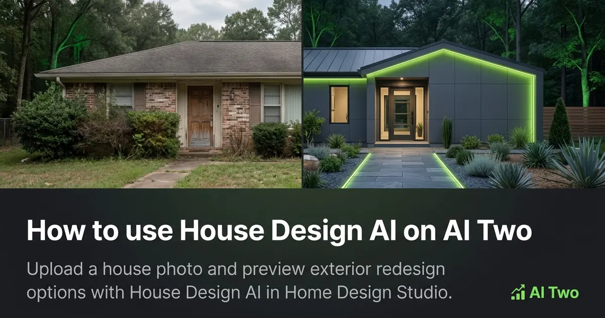 How to use House Design AI on AI Two
