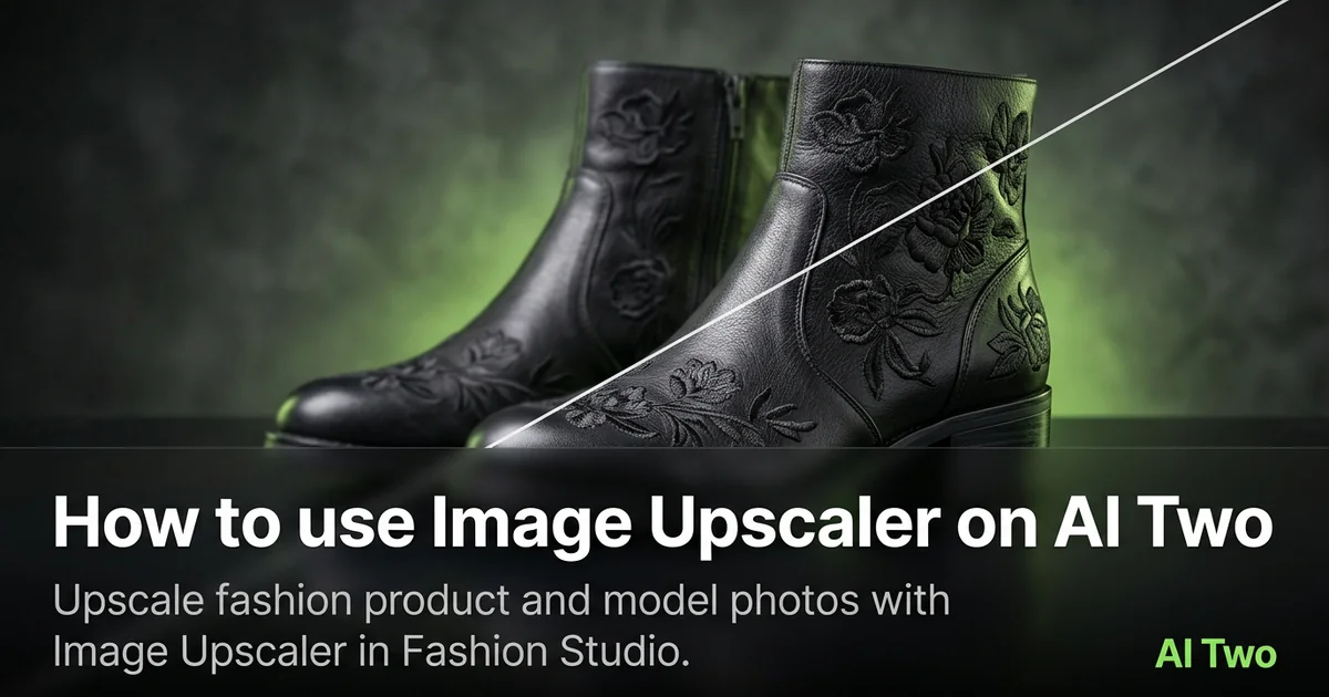 How to use Image Upscaler on AI Two