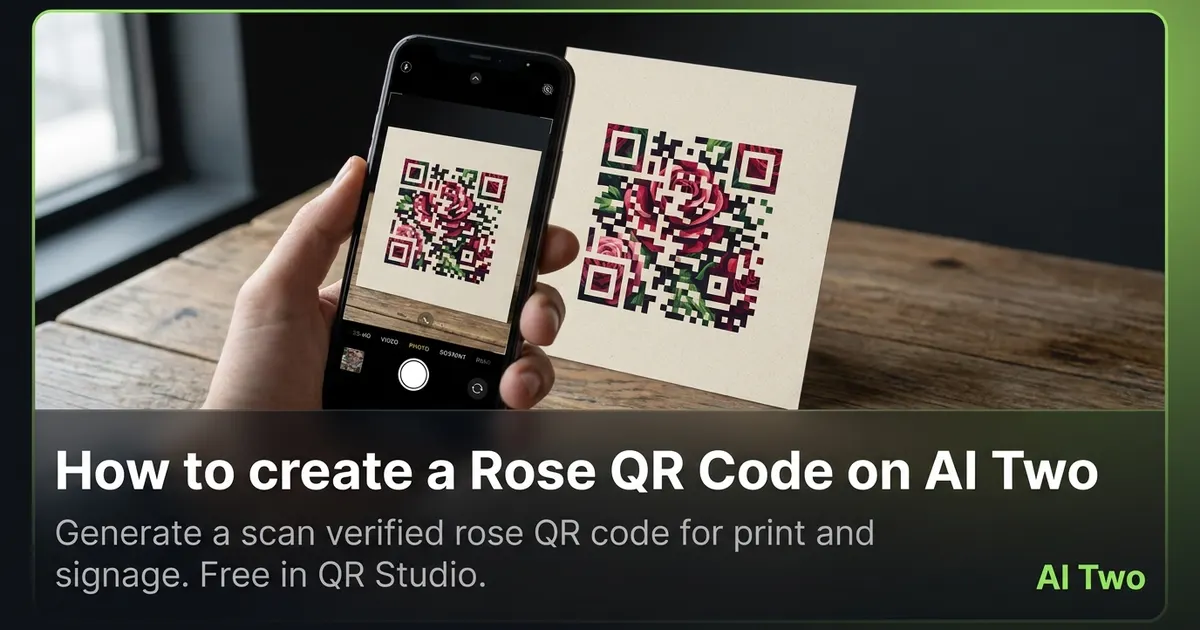 How to create a Rose QR Code on AI Two