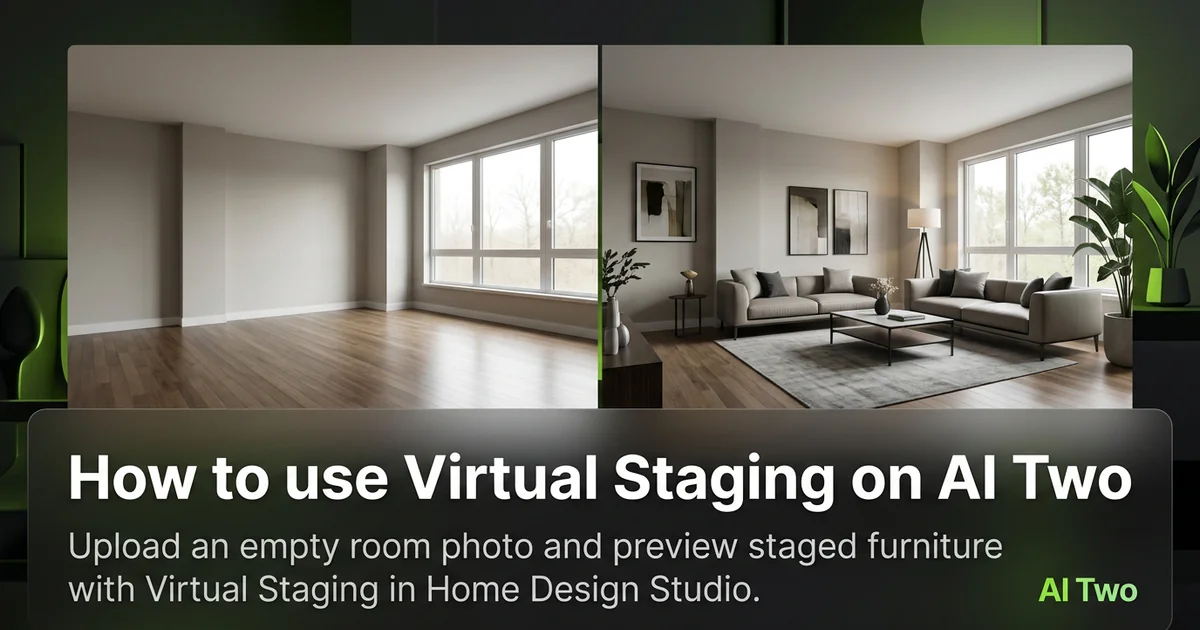 How to use Virtual Staging on AI Two