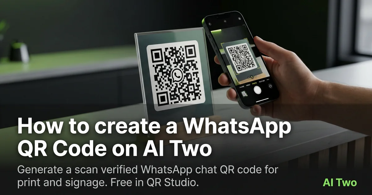 How to create a WhatsApp QR Code on AI Two