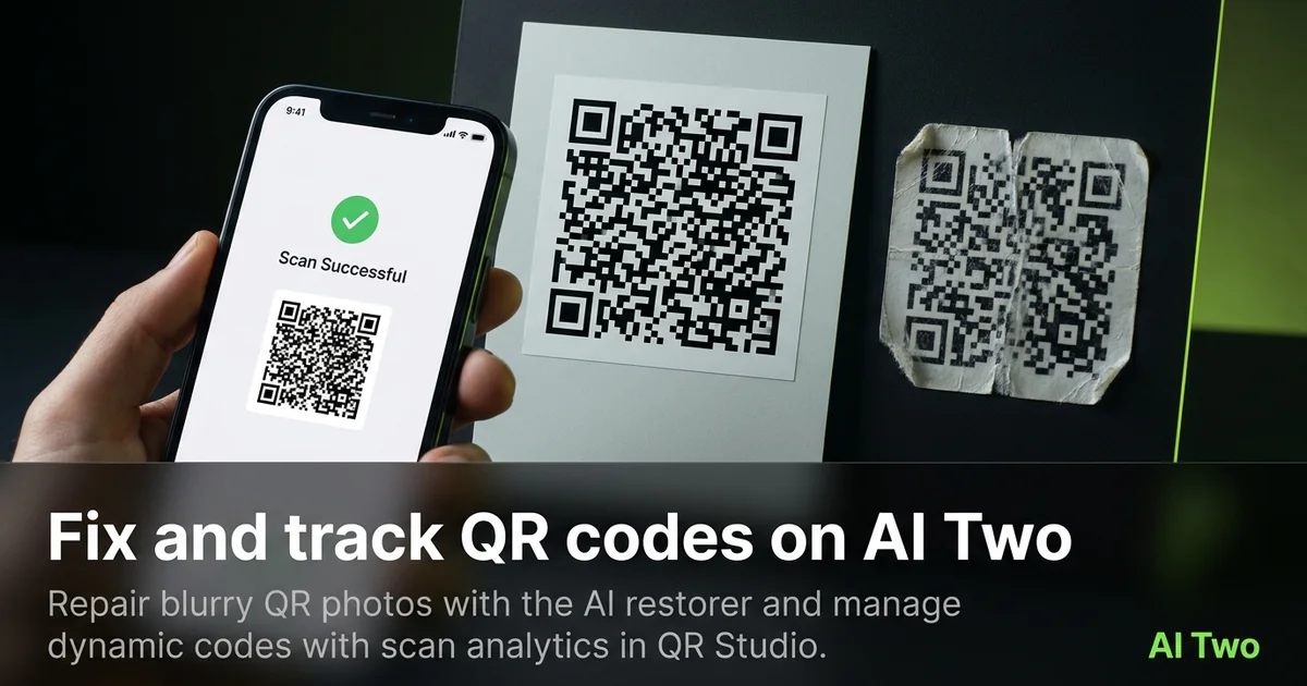 Fix and track QR codes on AI Two