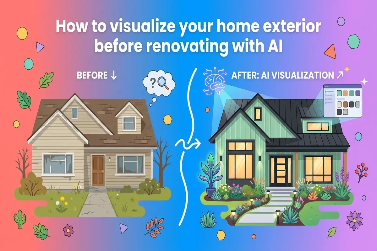 How to visualize your home exterior before renovating with AI