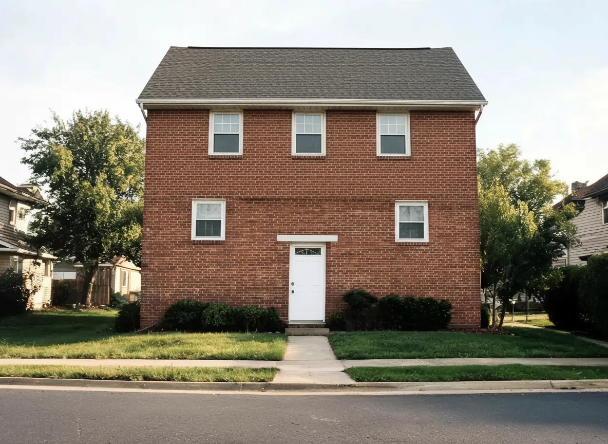 Second storey added in matching brick โ same front door, same path, same neighbours โ after